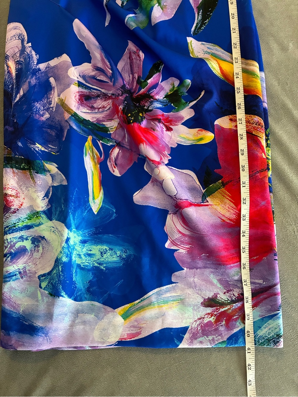 Joseph Ribkoff Blue Floral-Print Midi Dress - Picture 12 of 12